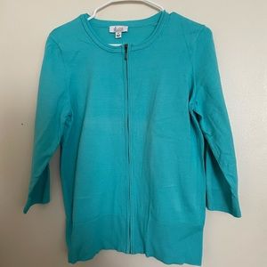 Denim and Co cardigan blue size S